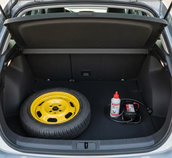 Co lepiej mieć w bagażniku? Koło dojazdowe czy zestaw naprawczy?