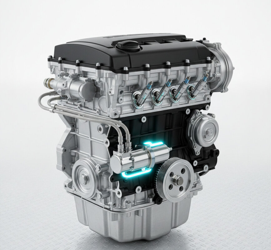 Wtrysk ciekłego gazu LPG V generacji w silniku samochodu.