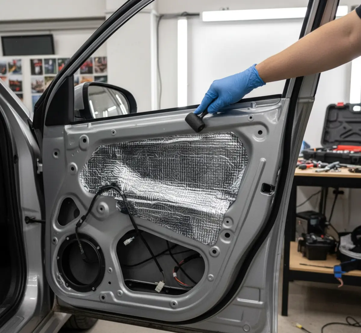 Jak samodzielnie wygłuszyć drzwi samochodowe matami i pianką?