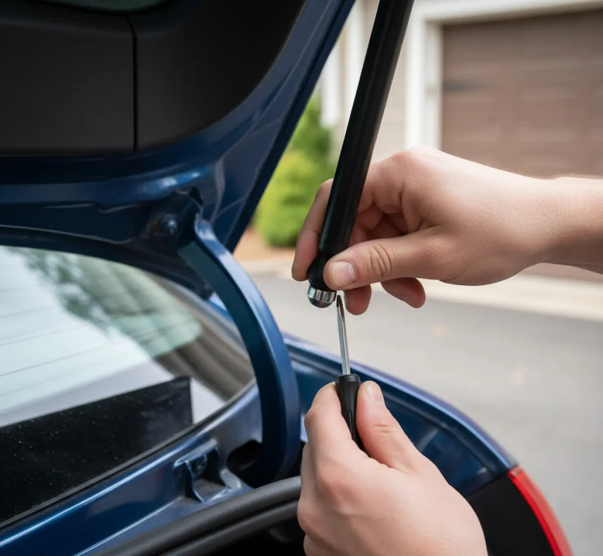 Jak samodzielnie wymienić zużyte siłowniki klapy bagażnika?