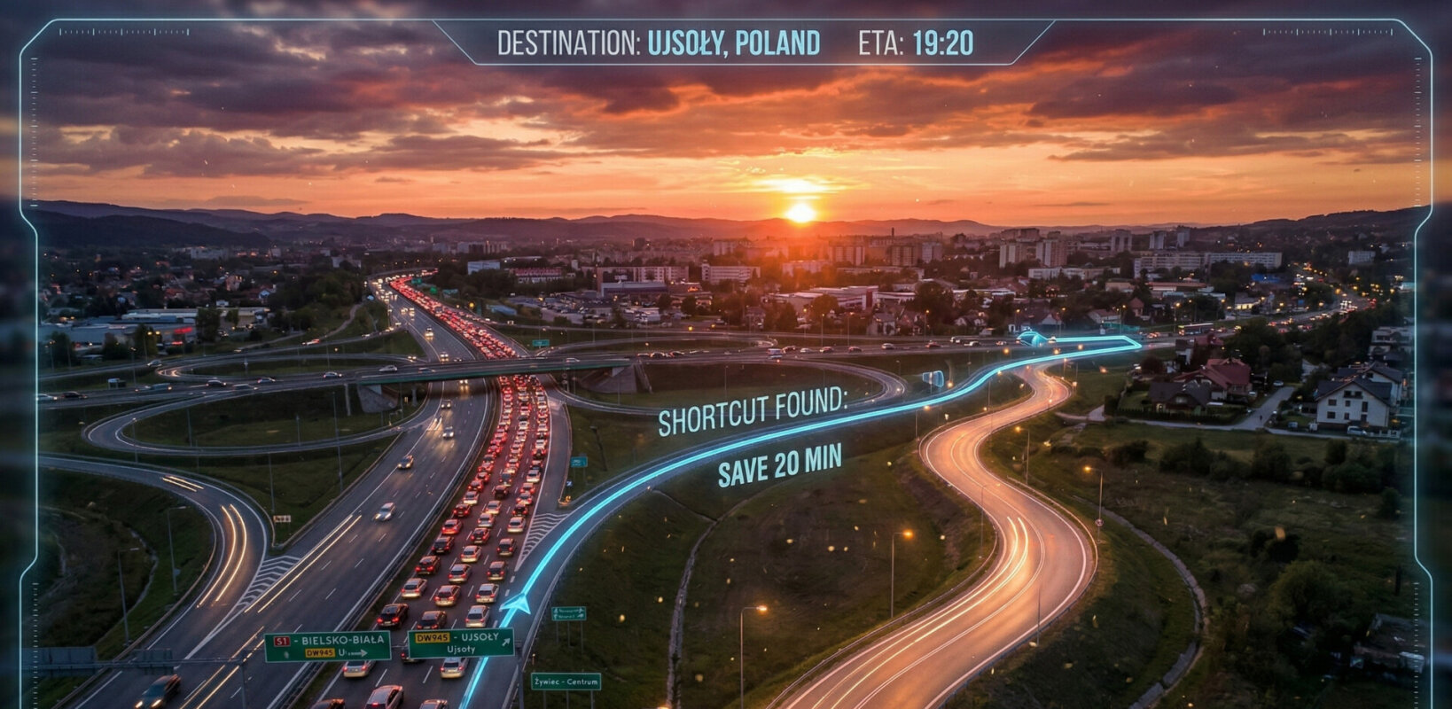 Ładowanie samochodu elektrycznego zimą przy ładowarce EV.