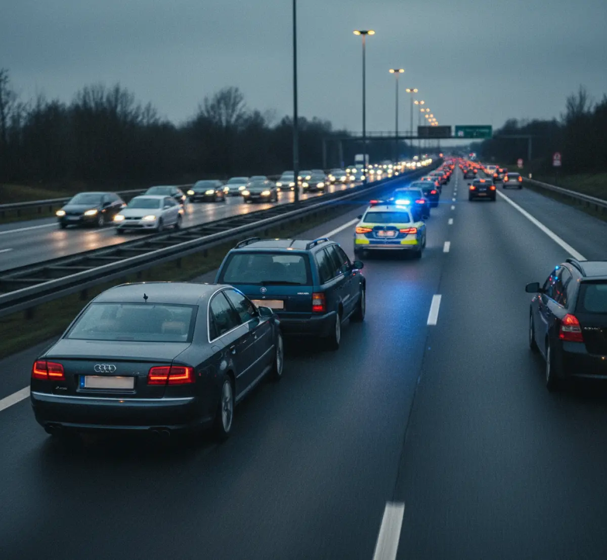 Ile wynosi mandat za jazdę na zderzaku i jak policja mierzy odległość?
