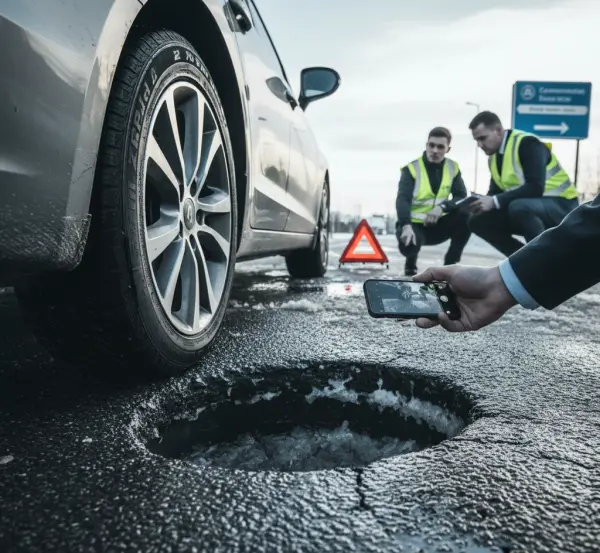 Jak uzyskać odszkodowanie za koło uszkodzone na dziurze w jezdni?