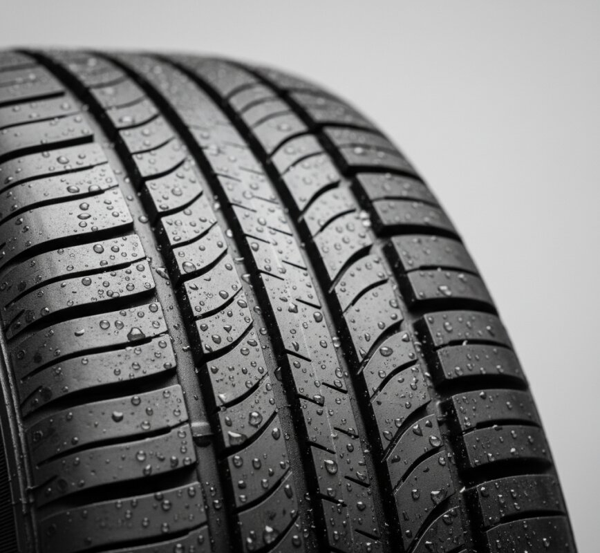 Bieżnik nowej opony letniej przygotowanej na sezon 2026.