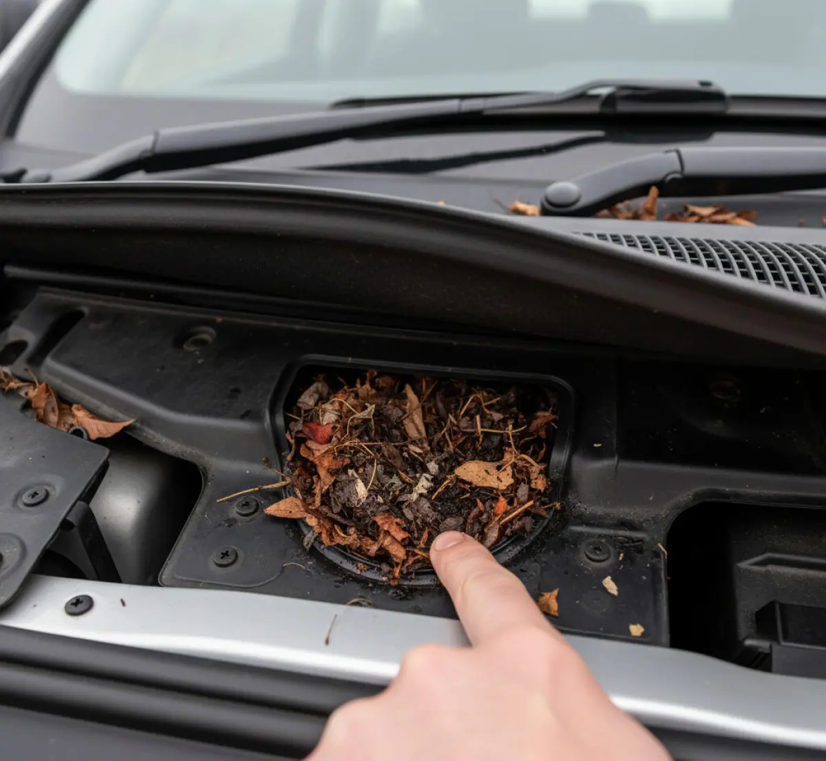 Skąd bierze się woda w aucie i jak wyczyścić odpływy w podszybiu?