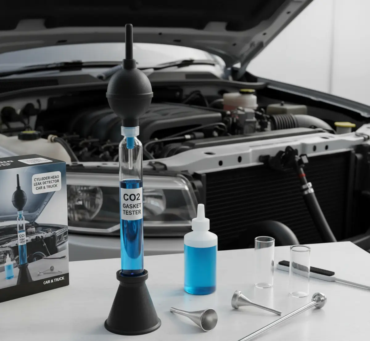 Jak sprawdzić uszczelkę pod głowicą przy pomocy testu CO2?